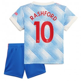 Jalkapallo Pelipaidat Manchester United Marcus Rashford 10 Lasten Vieraspaita 2021-2022 Lyhythihainen